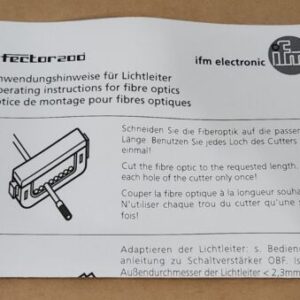 *NEW* IFM Eefector E20651 Fiber Optics FT-11-EPA-M4/F1X1+16X0,265 + Warranty! - Image 6