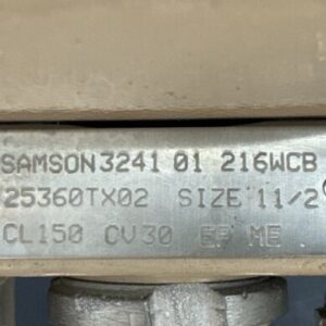 NEW - Samson 3241-01 216WCB 25360TX02 Size 1-1/2 CL150 CV30 EP ME || WARRANTY! - Image 2