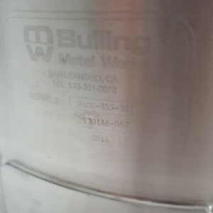 *NEW* Bulling Metal Works JACK-355-303 SS Spare Collection Jacket + Warranty! - Image 2