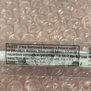 (4) H-B Enviro Safe Glass Laboratory Thermometer See Photos For Desc. - Image 5