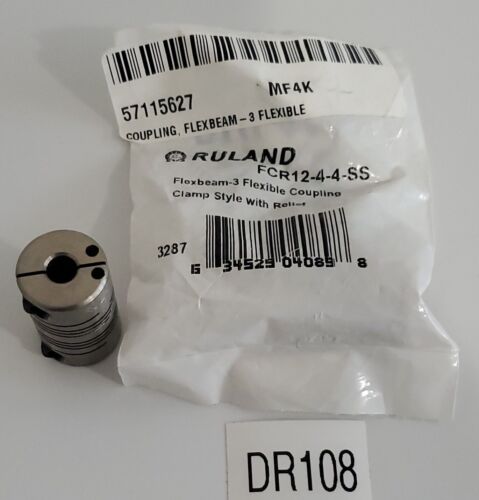 *NEW* Ruland FCR12-4-4-SS Stainless Steel Clamping Beam Coupling 1/4" + Warranty Main Image