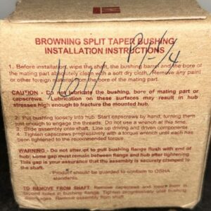 Browning P1 1 7/16 Split Taper Bushing New In Sealed Box Fast Shipping! - Image 3