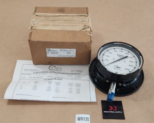 3D Instruments 25504-32B31GAD-GCO Pressure Gauge 4-1/2" 0-2000Psi 1/4" +Warranty Main Image