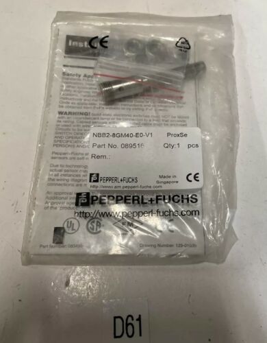 New PepperL+FUCHS NBB2-8GM40-E0-V1 PROXIMITY SENSOR Part 089516 Warranty Main Image