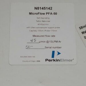 *NEW* Perkin Elmer N8145142 MicroFlow PFA-50 Teflon 50ųL/Min + Warranty! - Image 9