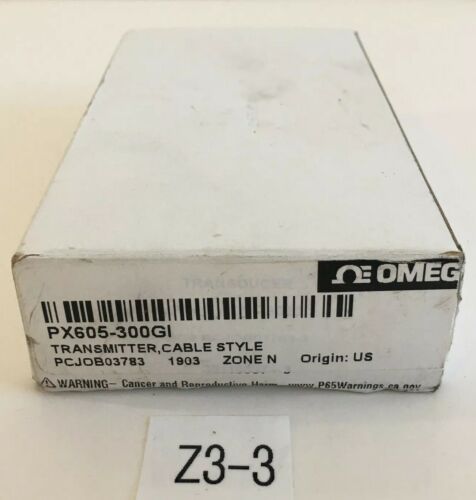*New Open Box* Omega PX605-300GI Pressure Transducer Transmitter Warranty Main Image