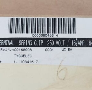 *NEW* [6] Tyco Electronics 1-1103416-7 Spring Clip Terminal HA.16.STI + Warranty - Image 8