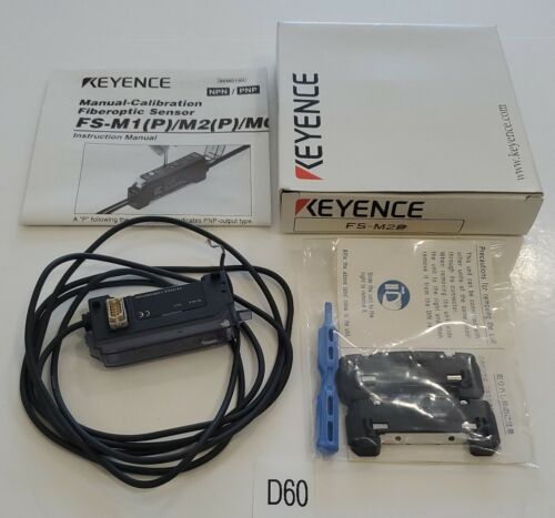 *NEW IN BOX* Keyence FS-M2 Manual Calibration Fiberoptic Sensor + Warranty! Main Image