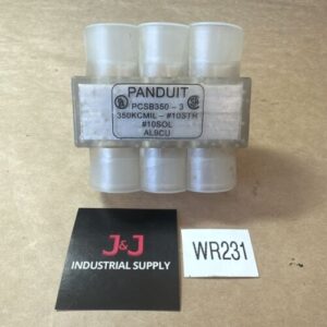 NEW NO BOX- Panduit PCSB350-3 / 350KCMIL - #10STR #10SOL AL9CU Aluminum Block - Image 1
