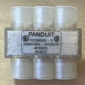 NEW NO BOX- Panduit PCSB350-3 / 350KCMIL - #10STR #10SOL AL9CU Aluminum Block - Image 2
