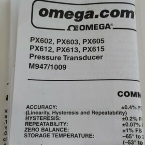 *NEW* Omega PX605-100GI Pressure Transducer Transmitter 100 PSIG + Warranty! - Image 7