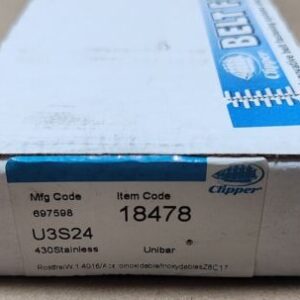 *BRAND NEW* [BOX OF 10] Clipper U3S24 Unibar 430SS 24" 600mm W/O Pins + Warranty - Image 3