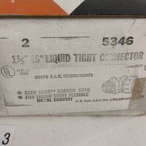Thomas & Betts 1 1/2" 45 Degree Liquidtight Flexible Metal Conduit Fitting (4) - Image 2