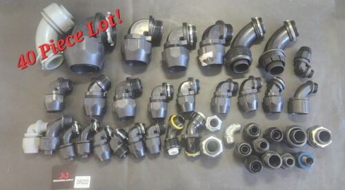 *PREOWNED HUGE 40 PIECE LOT* T&B Assorted Plastic Elbow Fittings ⚡️🇺🇸 SHIP Main Image