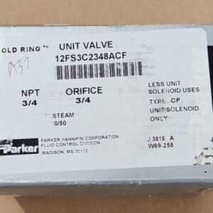 *NEW* Parker 12FS3C2348ACF Gold Ring Unit Valve 3/4" NOT/ORF W69-258 + Warranty! - Image 9