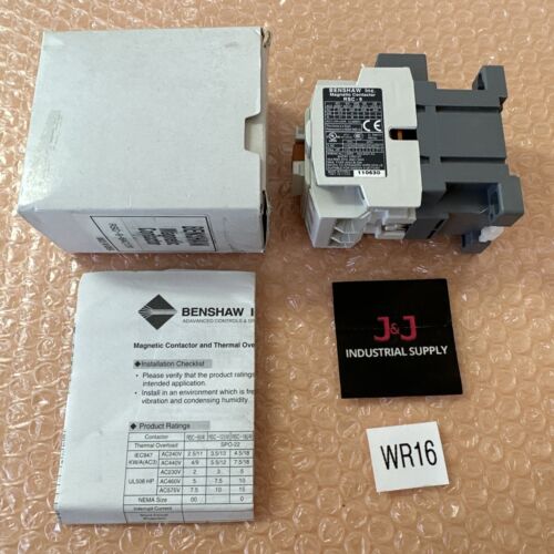 BRAND NEW- Benshaw Inc Magnetic Contactor RSC-9 6AC120 600VAC 20A || FAST SHIP Main Image