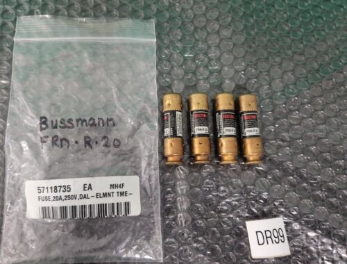 🆕️*LOT OF 4* Bussman Fusetron FRN-R-20 ||WARRANTY+ 🇺🇸 SHIP Main Image