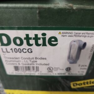 🆕️ *BOX OF 5* 1'' Dottie Threaded Conduit Body LL100CG LL Type ⚡️🇺🇸 SHIP - Image 6