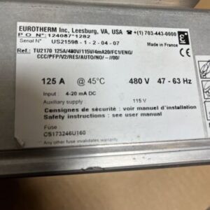 Eurotherm TU2170 125A/480V/115V 124087*1282 Controller Warranty Fast Shipping - Image 7
