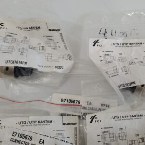 *NEW* LOT OF 6 Burndy UTG61619PN UTG/UTP Bantam Connectors + Warranty! - Image 4