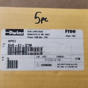 *BRAND NEW* [5] Parker BH6-61-STM Quick Coupler Nipple BH6-61 🇺🇸 + Warranty! - Image 9