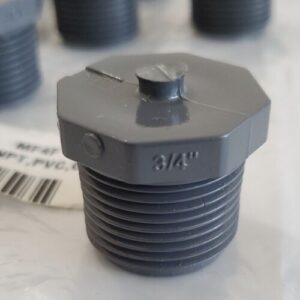 *NEW* [11] GF NSF-PW SCH80 PVC1 D2464 High Strength Threaded Plug Fittings 3/4" - Image 3