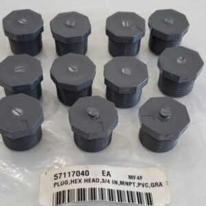 *NEW* [11] GF NSF-PW SCH80 PVC1 D2464 High Strength Threaded Plug Fittings 3/4" - Image 10