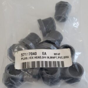 *NEW* [11] GF NSF-PW SCH80 PVC1 D2464 High Strength Threaded Plug Fittings 3/4" - Image 12