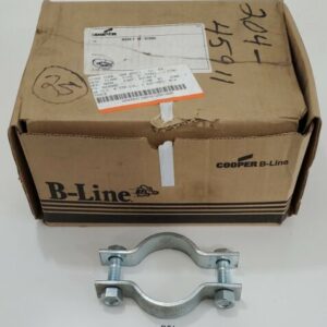 *NEW* BOX OF 25 Cooper B-Line B3140-2 ZN Pipe Clamps 2" Steel Zinc + Warranty! - Image 1