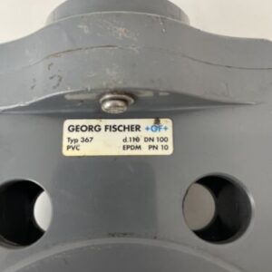 *PREOWNED* Georg Fischer Typ 367 D110 DN100 PVC Butterfly Valve EPDM - Image 2