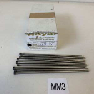 Lot of 9 Royal RQB M-2 RC60-63 Perforators/Core Form-Ground Punch Pin Blanks - Image 1