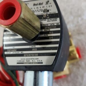 *NEW* Asco EF8317G035 Red Hat Valve 1/4" Pipe 3W NC 110/120V 50/60Hz + Warranty! - Image 4