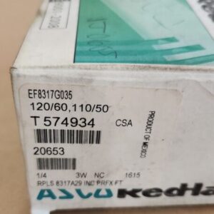 *NEW* Asco EF8317G035 Red Hat Valve 1/4" Pipe 3W NC 110/120V 50/60Hz + Warranty! - Image 11