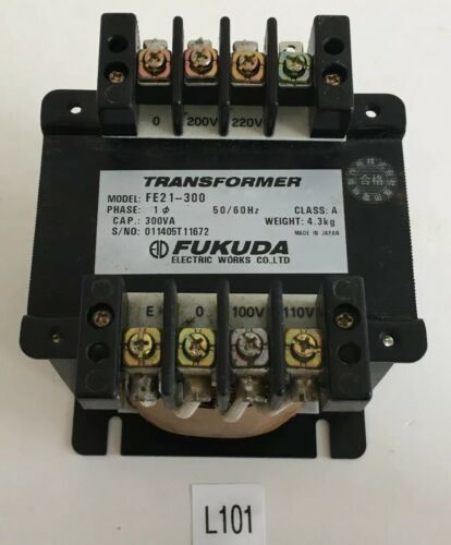 FUKUDA FE21-300 50/60Hz 1 Phase 300Va Class A Transformer + *Warranty* Main Image