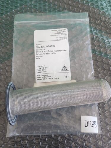ποΈ Wesco Integrated Suppply SSG-E-L-200-40SS Sock Screen ||WARRANTY+ πΊπΈ SHIP Main Image