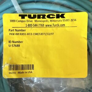 BRAND NEW- TURCK PKW4MRJ45S4413-15M/S3071/S3197 U-57688 Encoder Cable | WARRANTY - Image 2