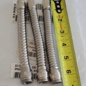 *NEW* LOT OF 3 Justrite Flexible Faucet Extensions Stainless Steel + Warranty! - Image 4