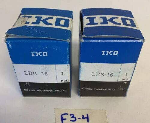 NEW IKO LBB 16 LINEAR BEARING LBB-16 (LOT OF 2) FAST SHIPPING! Main Image