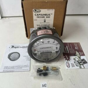 *NEW* DWYER CAPSUHELIC PRESSURE GUAGE 4100 W37W DT 0-100” H2O 500 PSIG MAX - Image 1