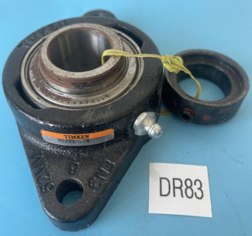 NEW NO BOX- Timken Fafnir RCJT1-1/8 2-Bolt Flange Bearing With Locking Collar Main Image