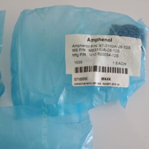 *NEW* LOT OF 3 Amphenol 97-3102A-28-12S Box Receptacle Connectors Size 28 26 Pin - Image 4