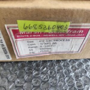 🆕️ MARSH BELLOFRAM P5154 SS 200 PSI PRESSURE GAUGE 4.5" ⚡️🇺🇸 SHIP+WARRANTY - Image 4