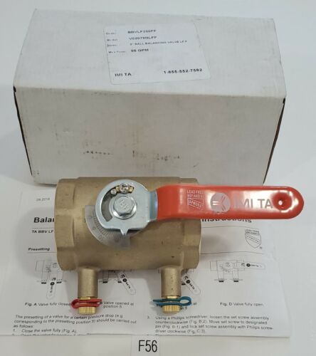 *NEW* IMI TA V02078BLFF 2" Balancing Valve LF F 85 Gpm BBVLF200FF + Warranty! Main Image
