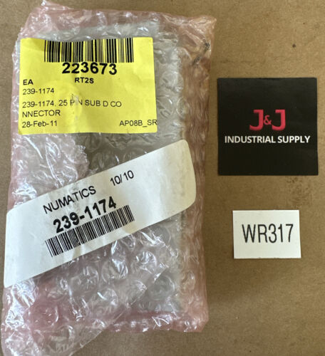 BRAND NEW- ASCO / Numatics 239-1174 25 Pin Sub-D Connector || FAST SHIPPED 🇺🇸 Main Image