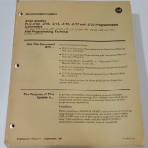 *NEW OLD STOCK* Allen Bradley 1772-LXP D Mini PLC 2/16 Processor w/ Pwr Supply - Image 10