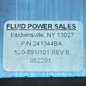 Fluid Power Sales Hydraulic Control Manifold 241344BA Hydraforce 520-891/101 B - Image 2