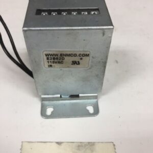 ENMCO E2B62D Electrical Counter, 6 digit Bottom Leads - USED - Image 1