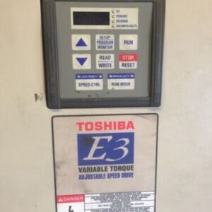 10HP Toshiba Variable Torque E3 AC Drive VT130E3V6120 Adjustable Speed Drive - Image 2