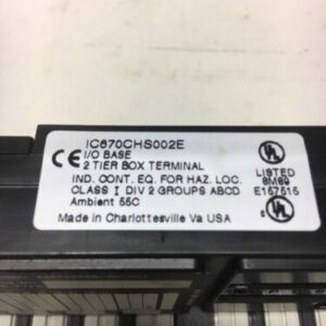New GE Fanuc IC670CHS002E I/O Base 2 Tier Box Terminal Warranty! Fast Shipping! - Image 2