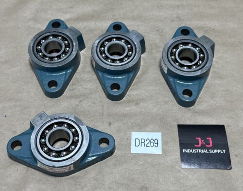(4) DODGE Ball Bearings 2-Bolt Flange Mounted W/ Greaser 7/8β Bore || WARRANTY! Main Image